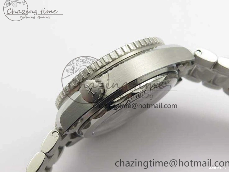 0727 MultiPurpose Planet Ocean Master Chrono SS OM 1:1 Best Edition Gray Dial On SS Bracelet A9900 V 8116